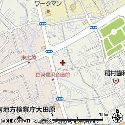 セブンイレブン大田原中央２丁目店周辺の地図