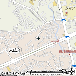 栃木県大田原市末広3丁目2846-15周辺の地図