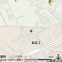 栃木県大田原市末広3丁目2832-47周辺の地図