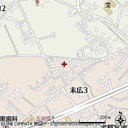 栃木県大田原市末広3丁目2832-61周辺の地図