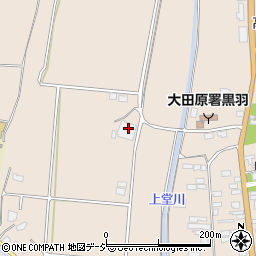 栃木県大田原市黒羽向町375-1周辺の地図