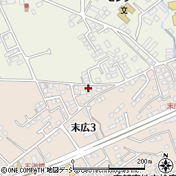 栃木県大田原市末広3丁目2833-4周辺の地図