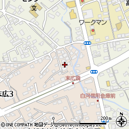 栃木県大田原市末広3丁目2850周辺の地図