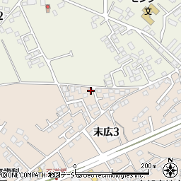 栃木県大田原市末広3丁目2832-45周辺の地図