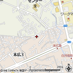 栃木県大田原市末広3丁目2847周辺の地図