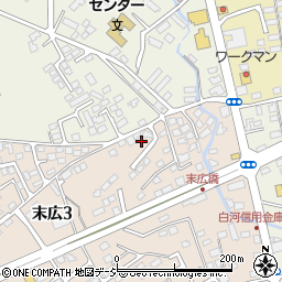 栃木県大田原市末広3丁目2846-6周辺の地図