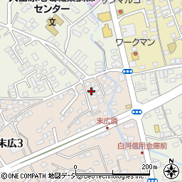 栃木県大田原市末広3丁目2850-5周辺の地図
