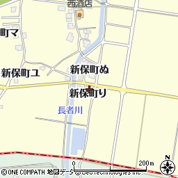 石川県羽咋市新保町り周辺の地図