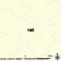 茨城県大子町（久慈郡）中郷周辺の地図
