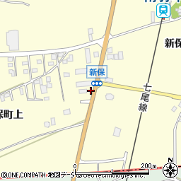 石川県羽咋市新保町上周辺の地図