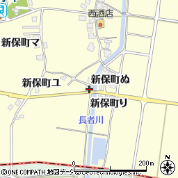 石川県羽咋市新保町イ周辺の地図