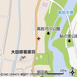 栃木県大田原市黒羽向町1021周辺の地図