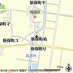 石川県羽咋市新保町ぬ周辺の地図