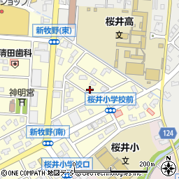 北日本新聞桜井販売店周辺の地図