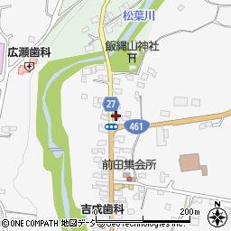 黒羽前田郵便局周辺の地図