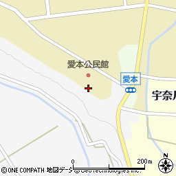 黒部市　愛本公民館・愛本交流館周辺の地図