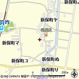 石川県羽咋市新保町ヤ9周辺の地図