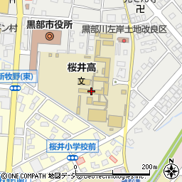 桜井高校進路指導室周辺の地図