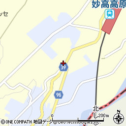 新潟県妙高市田口207周辺の地図