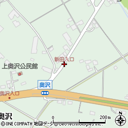 新田入口周辺の地図