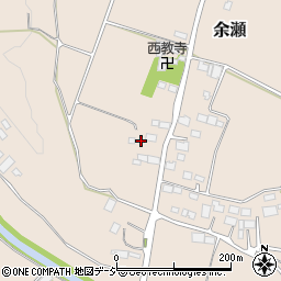 栃木県大田原市余瀬449周辺の地図