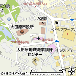 大田原市総合文化会館周辺の地図