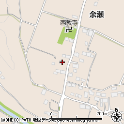 栃木県大田原市余瀬450周辺の地図