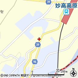 新潟県妙高市田口210周辺の地図