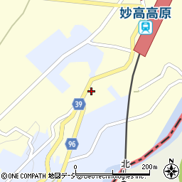 新潟県妙高市田口209周辺の地図