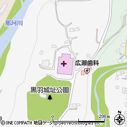 大田原市黒羽体育館周辺の地図