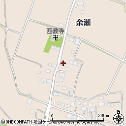 栃木県大田原市余瀬497周辺の地図