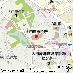 栃木県大田原市周辺の地図
