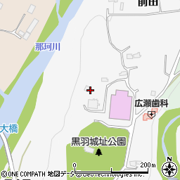 栃木県大田原市前田1014-1周辺の地図