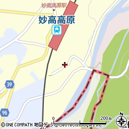 新潟県妙高市田口332周辺の地図