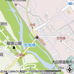 河原周辺の地図