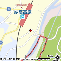 新潟県妙高市田口333周辺の地図
