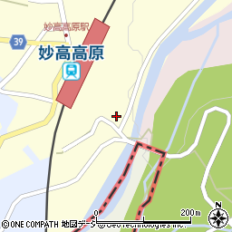 新潟県妙高市田口387周辺の地図