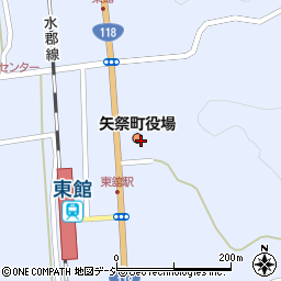矢祭町役場　事業課産業グループ観光担当周辺の地図