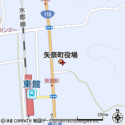 矢祭町役場周辺の地図