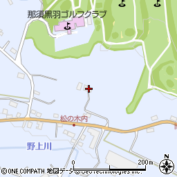 栃木県大田原市北野上905周辺の地図