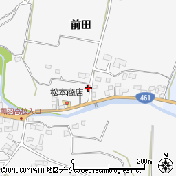栃木県大田原市前田672周辺の地図