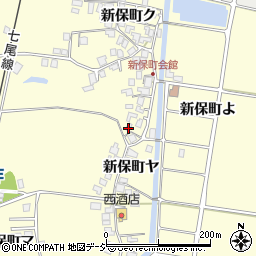 石川県羽咋市新保町ヤ41周辺の地図