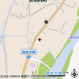 栃木県大田原市黒羽向町1088周辺の地図