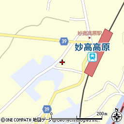 新潟県妙高市田口306周辺の地図