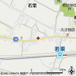 富山県黒部市若栗1268-1周辺の地図