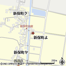 石川県羽咋市新保町（よ）周辺の地図