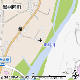 栃木県大田原市黒羽向町1155周辺の地図