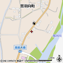 栃木県大田原市黒羽向町1145-2周辺の地図