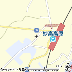 新潟県妙高市田口305周辺の地図