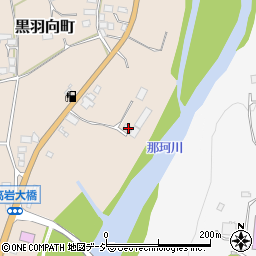 栃木県大田原市黒羽向町1161-2周辺の地図